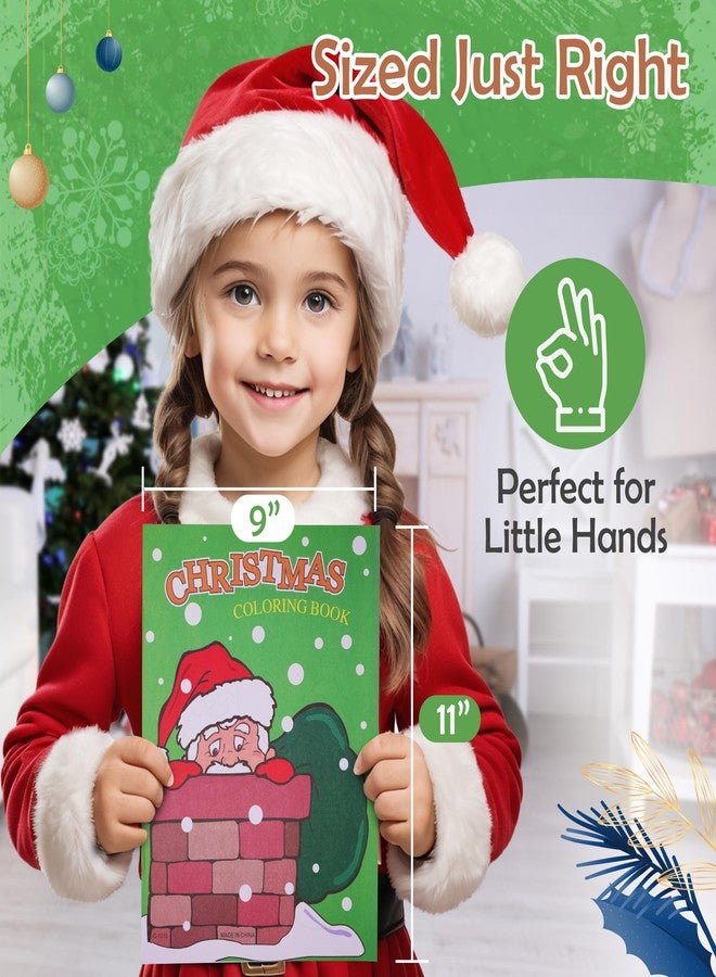 Srenta Christmas Coloring Books for Kids Ages 4-8, 12 Pack Christmas Book for Kids, 9" X 11" Coloring Book Christmas Party Favors, Christmas Coloring Party Supplies - Srenta (12 Pack) - Image 3